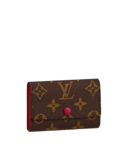 Louis Vuitton 6 Key Holder Monogram Brown And Wine Red 10Cm M62630