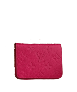 Louis Vuitton Zippy Coin Purse Monogram Empreinte Dark Pink 11Cm M60067