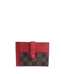 Louis Vuitton Multi Card Holder Wallets Damier Brown And Red 11Cm M66532