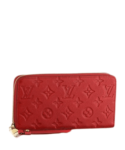 Louis Vuitton Zippy Wallet Monogram Red 19Cm M61864