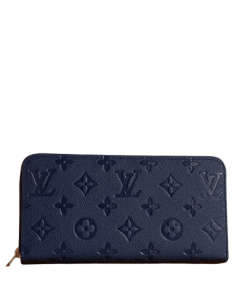 Louis Vuitton Zippy Wallet Monogram Dark Blue 19Cm M61864