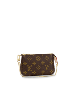 Louis Vuitton Pochette Accessoires Monogram 17Cm With Chain M58009