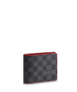 Louis Vuitton Multiple Wallet Damier Graphite Black And Red 11Cm N63260
