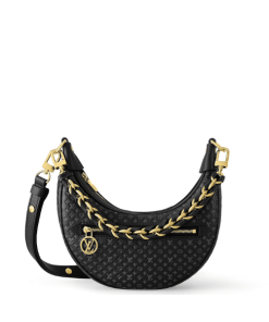 Louis Vuitton Loop Baguette Bag Black 23Cm M22591