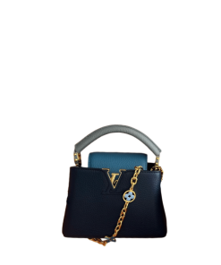 Louis Vuitton Capucines Mini Taurillon Cowhide Navy Blue 20Cm M20845