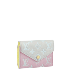 Louis Vuitton Victorine Short Wallet Pink And Grey 12Cm M81557