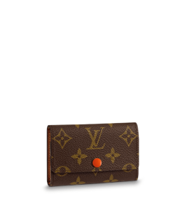 Louis Vuitton 6 Key Holder Brown And Orange 10Cm M62630