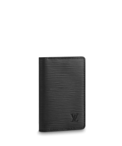 Louis Vuitton Pocket Organizer Epi Leather Black 11Cm M60642