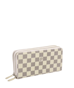 Louis Vuitton Long Double Zipper Wallet Damier Azur 19Cm