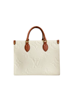 Louis Vuitton Onthego Mm White Bag 35Cm M44558