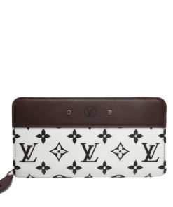 Louis Vuitton Zippy Wallet Long Wallet Brown And White 19Cm M67234