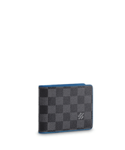 Louis Vuitton Multiple Wallet Damier Graphite Black And Green 11Cm N64434