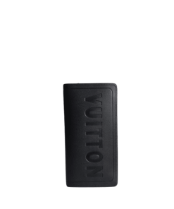 Louis Vuitton Imprinted Logo Long Wallet Black 19Cm