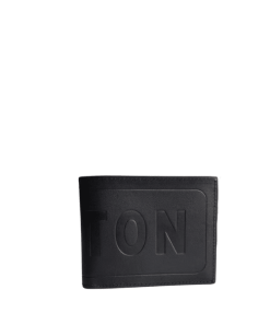 Louis Vuitton Imprinted Logo Short Wallet Black 11Cm