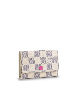 Louis Vuitton 6 Key Holder Damier Azur 10Cm N61745