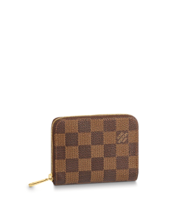 Louis Vuitton Zippy Coin Purse Damier Ebene Brown Wallet 11Cm N63070