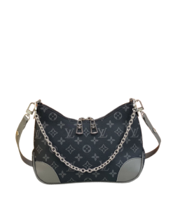 Louis Vuitton Boulogne Black And Grey Leather 27Cm M45832