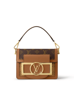 Louis Vuitton Mini Dauphine Lock Xl Brown 20Cm M46537