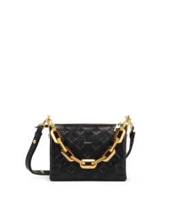 Louis Vuitton Monogram Puffy Lambskin Coussin Bb Black 21Cm M59277