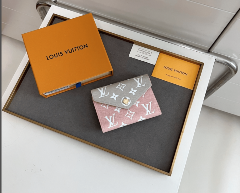 Louis Vuitton Victorine Short Wallet Pink And Grey 12Cm M81557 - Image 10