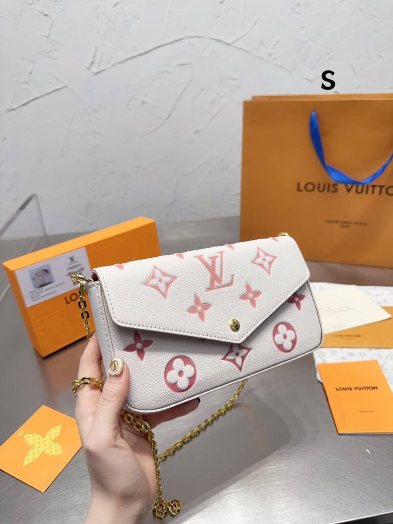 Louis Vuitton Félicie Pochette White And Pink 21Cm M82047 - Image 10