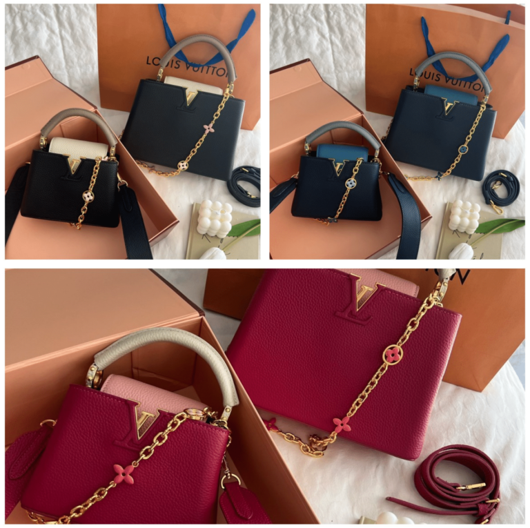 Louis Vuitton Capucines Mini Taurillon Cowhide Navy Blue 20Cm M20845 - Image 3