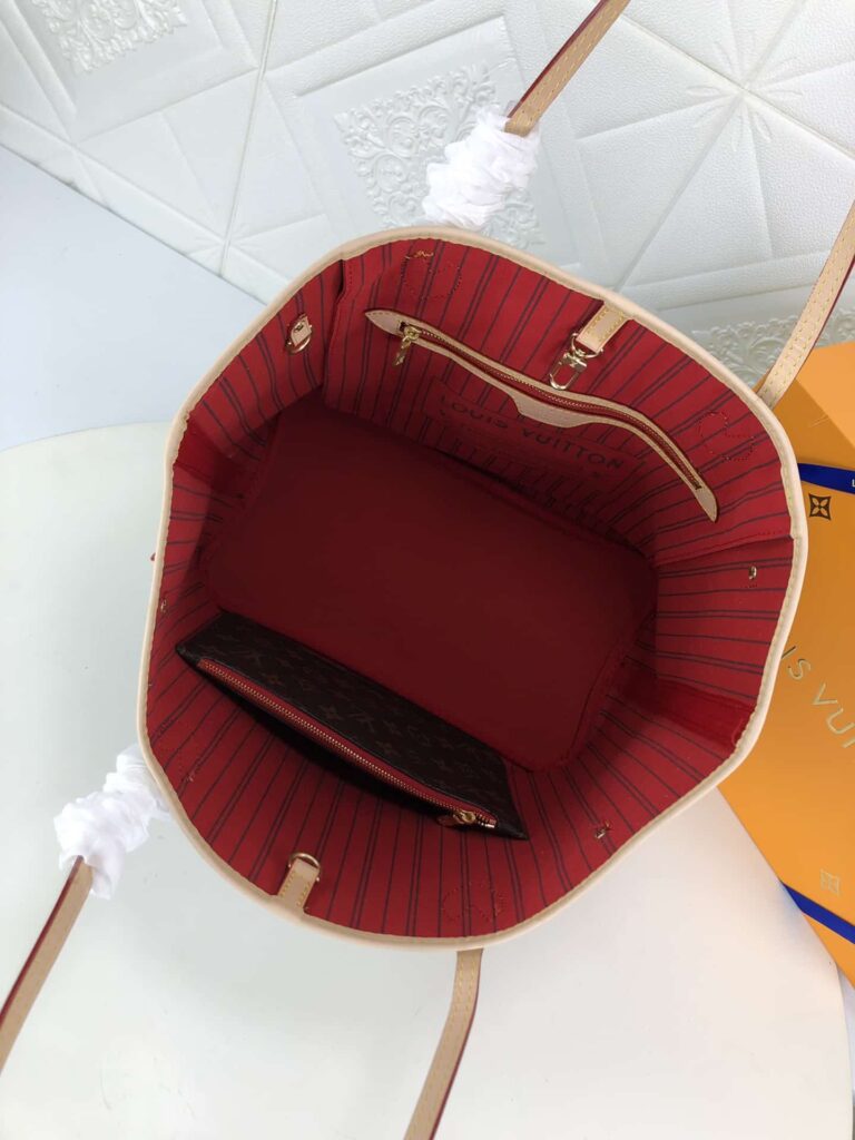 Louis Vuitton Neverfull Brown And Red Mm 32Cm M41178 - Image 9