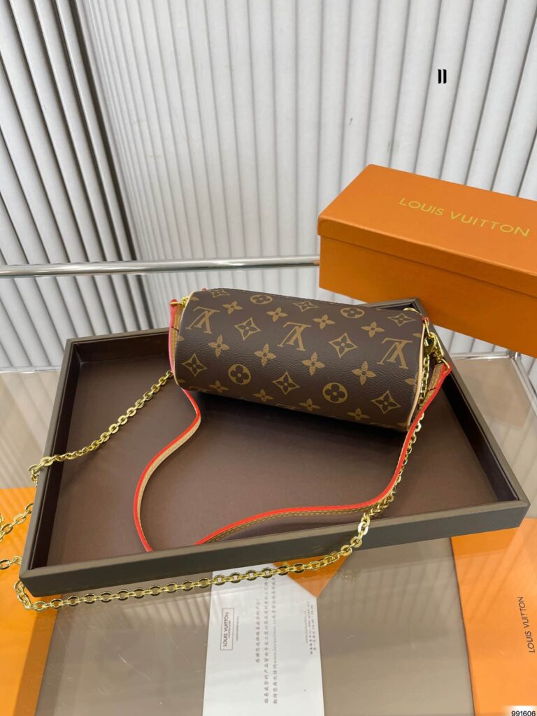 Louis Vuitton Monogram Pochette Papillon Pouch Brown 20Cm - Image 3