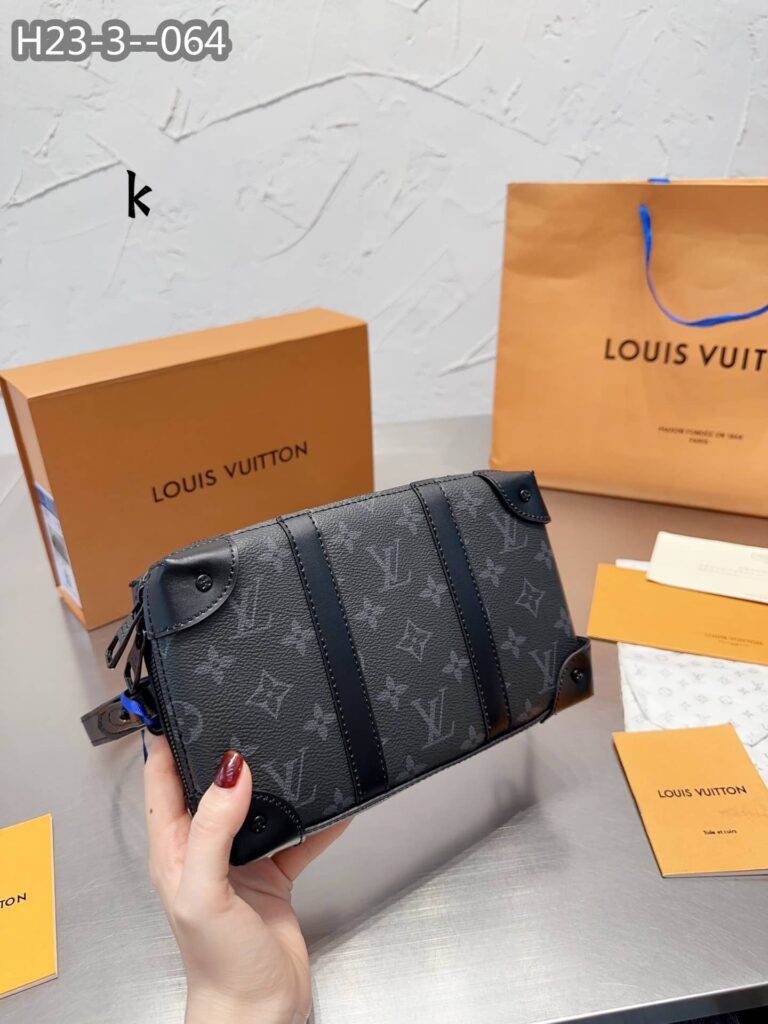 Louis Vuitton Soft Trunk Monogram Eclipse Canvas Black 23Cm M69838 - Image 3