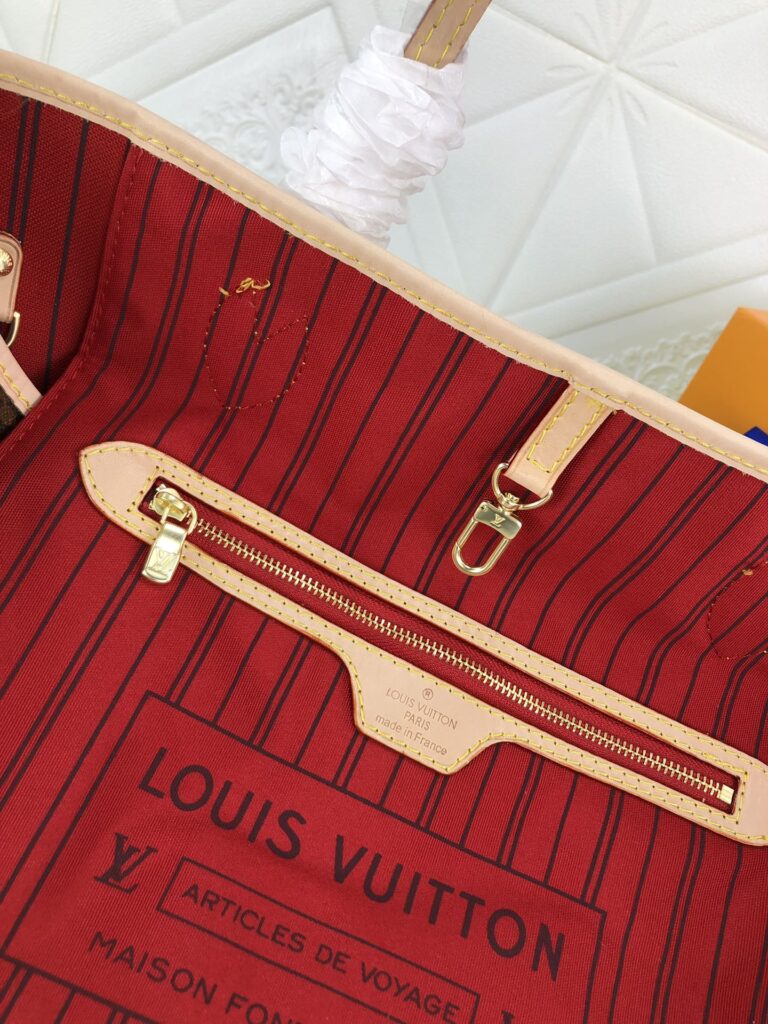Louis Vuitton Neverfull Brown And Red Mm 32Cm M41178 - Image 8
