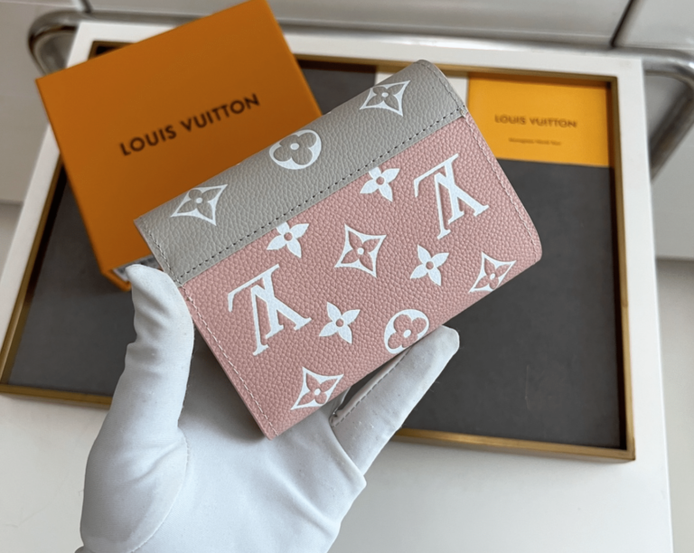 Louis Vuitton Victorine Short Wallet Pink And Grey 12Cm M81557 - Image 4