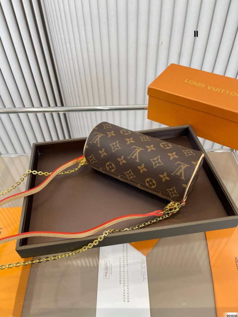 Louis Vuitton Monogram Pochette Papillon Pouch Brown 20Cm - Image 4
