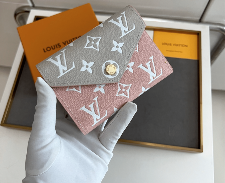 Louis Vuitton Victorine Short Wallet Pink And Grey 12Cm M81557 - Image 5