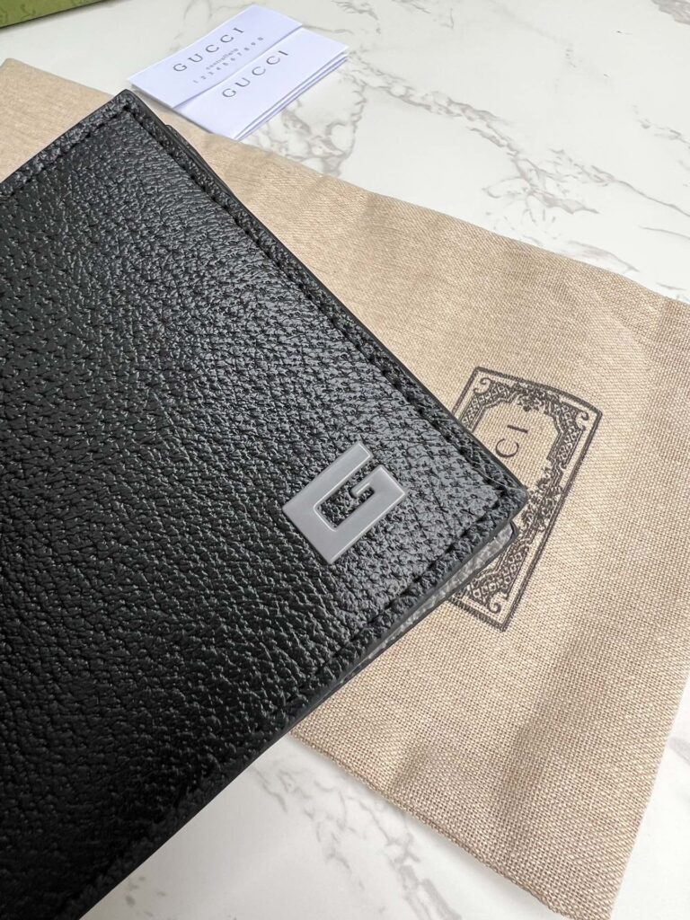 Gucci Initial G Black Short Wallet Black And Grey 11Cm - Image 6