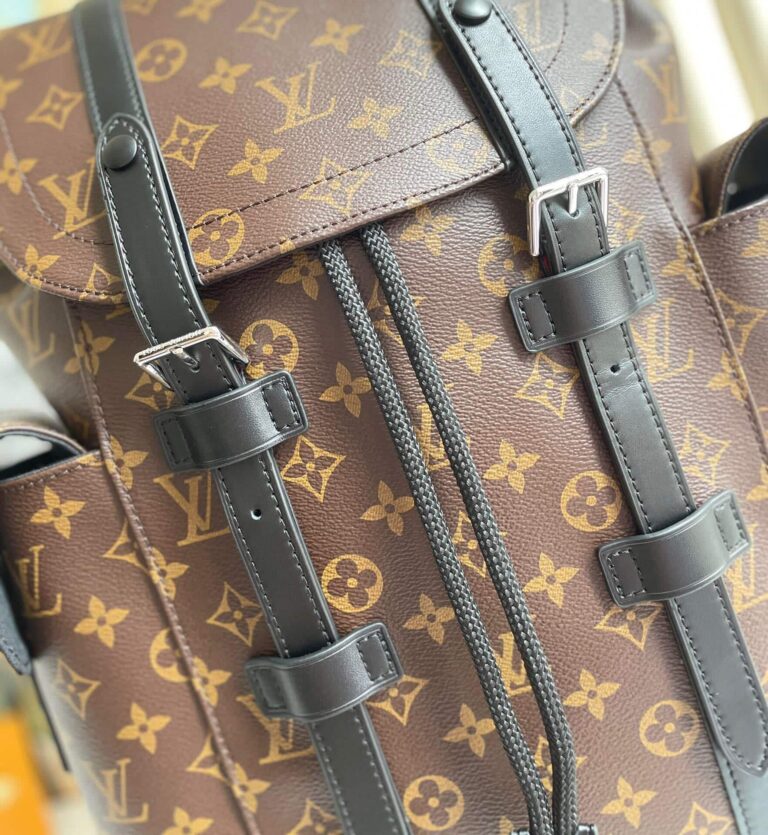 Louis Vuitton Christopher Backpack Monogram Brown Macassar Canvas 45Cm M43735 - Image 6