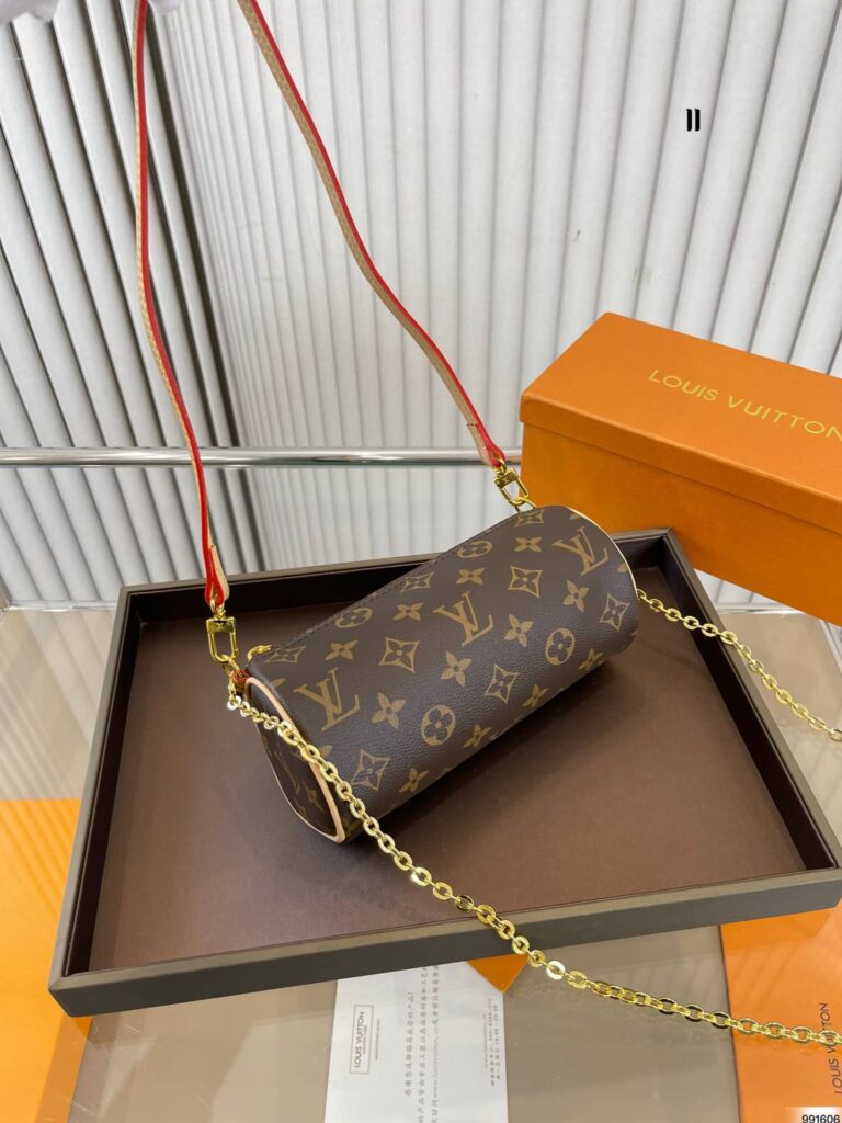 Louis Vuitton Monogram Pochette Papillon Pouch Brown 20Cm - Image 6