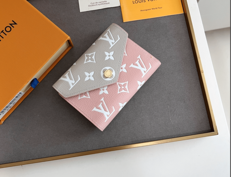 Louis Vuitton Victorine Short Wallet Pink And Grey 12Cm M81557 - Image 7