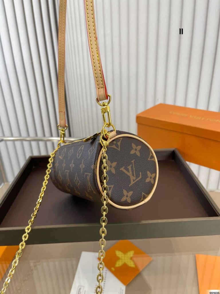 Louis Vuitton Monogram Pochette Papillon Pouch Brown 20Cm - Image 7