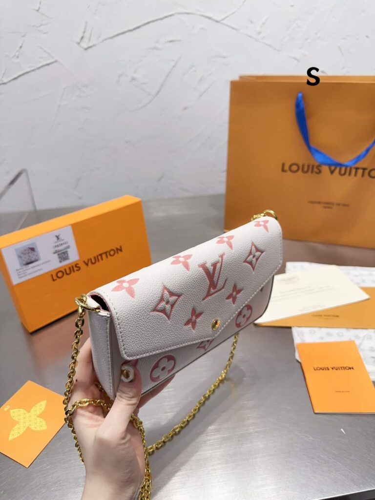 Louis Vuitton Félicie Pochette White And Pink 21Cm M82047 - Image 7