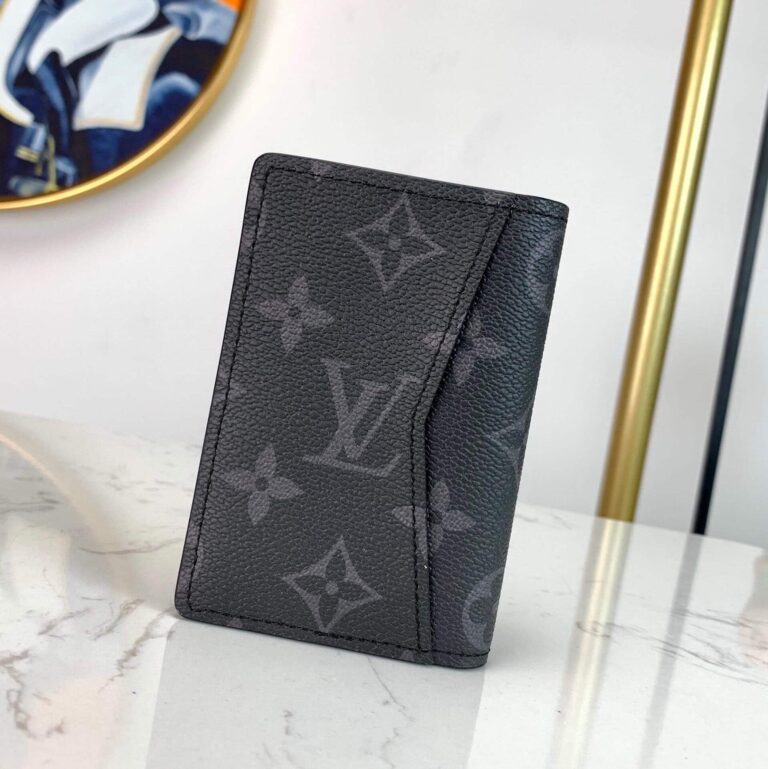 Louis Vuitton Pocket Organizer Monogram Eclipse Canvas Black 11Cm M61696 - Image 8