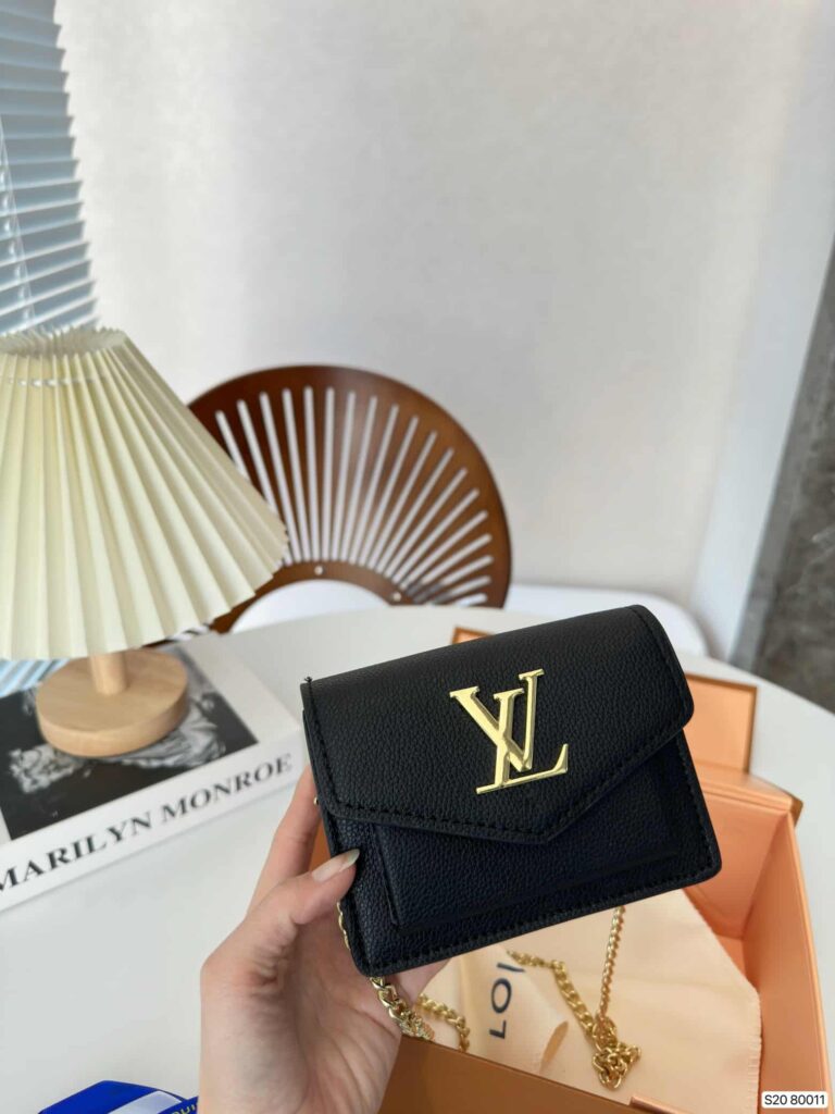 Louis Vuitton Mini Mylockme Chain Pochette In Black Color 13Cm M69183 - Image 8