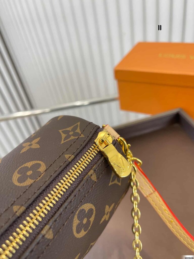 Louis Vuitton Monogram Pochette Papillon Pouch Brown 20Cm - Image 8