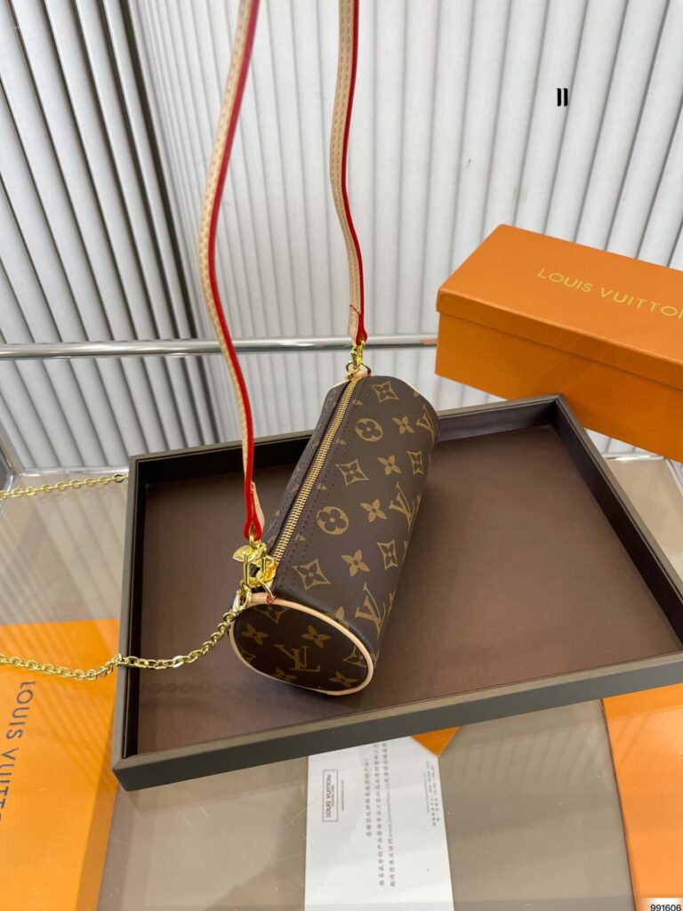 Louis Vuitton Monogram Pochette Papillon Pouch Brown 20Cm - Image 9