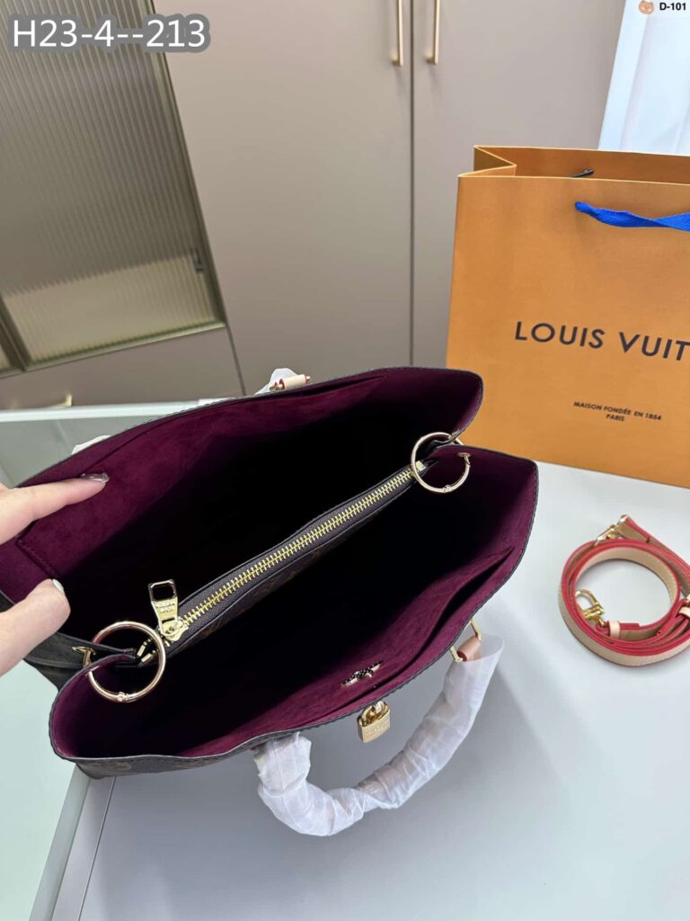 Louis Vuitton Flower Tote Bag 34Cm Brown With Line Beige M43551 - Image 10