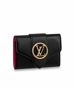 Louis Vuitton Lv Pont 9 Compact Wallet Black 12Cm M69175