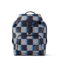 Louis Vuitton Montsouris Backpack Blue 40Cm M23754