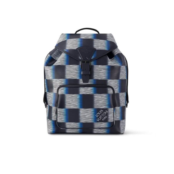 Louis Vuitton Montsouris Backpack Blue 40Cm M23754