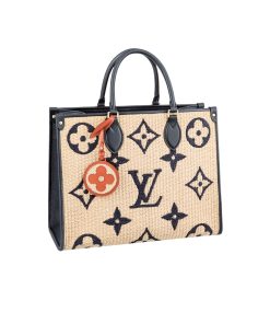 Louis Vuitton Onthego Mm Raffia Tote Bag 40Cm M57723