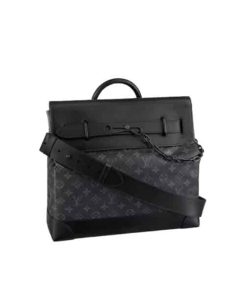 Louis Vuitton Steamer Monogram Eclipse Black 45Cm M44731