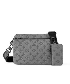 Louis Vuitton Duo Messenger Bag Gray Shadow 25Cm M46104